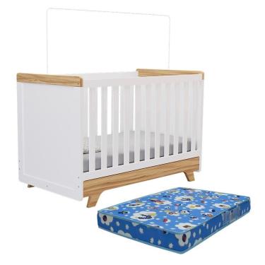 Imagem de Berço Americano Retrô 2 em 1 com Colchão Baby Physical - Móveis Peroba