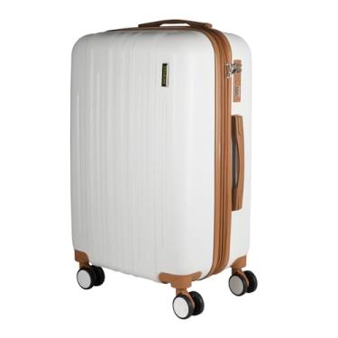 Imagem de Mala Grande 32KG Expansível Lisboa Giratória Ultra Leve 72CM (Branca)