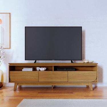 Imagem de Rack para TV até 75 Polegadas 3 Gavetas com Pés Selene Madetec