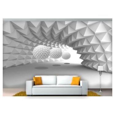 Imagem de Papel De Parede Túnel Profundo Geométrico 3D At58 - Você Decora