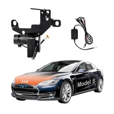 Imagem de Frunk Trava de sucção elétrica de fechamento automático compatível com Tesla Model s 2021 2022 20232024, tampa do porta-malas dianteira, fechamento suave, motor de fecho automático para acessórios