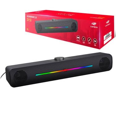 Imagem de Soundbar 2.0 6W Conexao P2 Preto Sb-50Bk Usb C3 Tech
