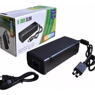 Imagem de Fonte Xbox 360 Slim Bivolt, 110V, 220V, Com Cabo De Força