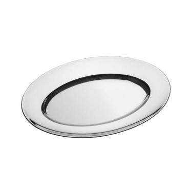 Imagem de Travessa Rasa Tramontina Buena em Aço Inox 30x20 cm, Inox, Oval, 1 uni