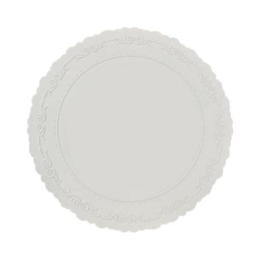 Imagem de IEUDNS Jogo americano de silicone antiderrapante, fácil de limpar, jogo americano de cozinha, elegante, para cafés, restaurantes, festas, mesa de jantar, Cinza