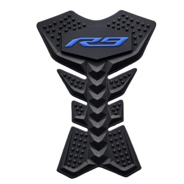 Imagem de Adesivo protetor de borracha para tanque de gás para guarnições de moldura de carenagem decalque compatível com Yamaha YZF R9 2024 2025 azul