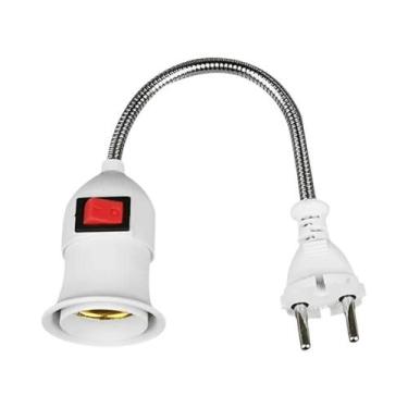 Imagem de Suporte De Lâmpada E27 Giratório De 360 Graus Com Interruptor Independ