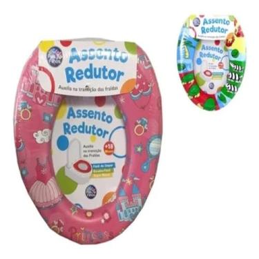 Imagem de Redutor De Assento Sanitario Para Vaso Infantil Acolchoado (Rosa)