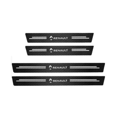 Imagem de Adesivos De Proteção De Pedal De Fibra De Carbono 4 Unidades Para Rena