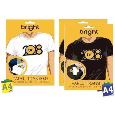 Imagem de Papel Transfer para Algodão Claros e escuro Bright 20 Fls - Cassmar