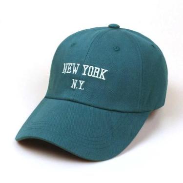 Imagem de Boné Estilo Beisebol com Bordado New York - Malissima, Verde escuro