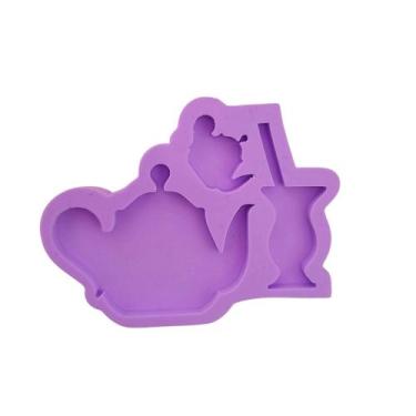 Imagem de R267 Molde de silicone chimarrão chaleira chaveiro resina - confeitari