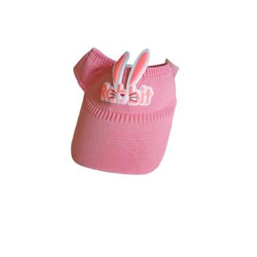 Imagem de Viseira Feminina Infantil Praia Protetor Top Rosa Coelhinho - Lynx pro