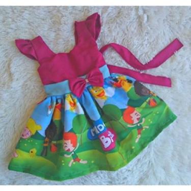 Imagem de Vestido Infantil Temático Simples Mundo Bita - EDYNHOKIDS, 03 ANOS A 0