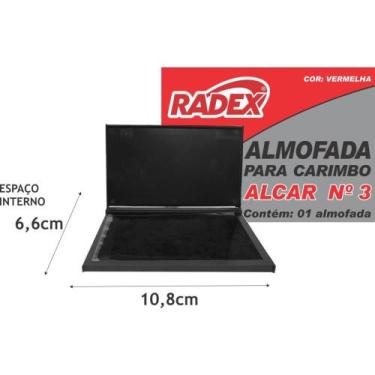 Imagem de Almofada de Carimbo Num 3 Vermelha Radex