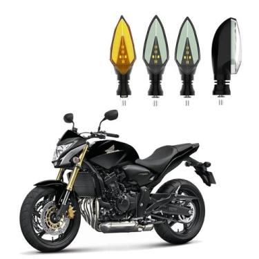 Imagem de KIT 4 Setas Sequenciais Pisca de Led Modelo P35 Para Moto Honda CB 600
