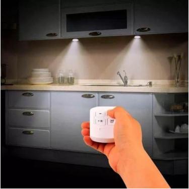 Imagem de Luminária Lâmpada Led Spot Sem Fio Portátil com Controle Remoto - kapb