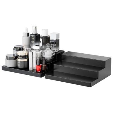Imagem de Suporte Cologne Organizer Yieach de 3 camadas para homens, preto