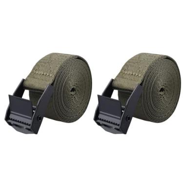 Imagem de Azarxis Alça de amarração ajustável com fivela de amarração para serviço pesado com capacidade de até 200 kg para motocicleta, caiaque, canoa, reboque, caminhão, bagagem, bicicleta (#1, verde - pacote