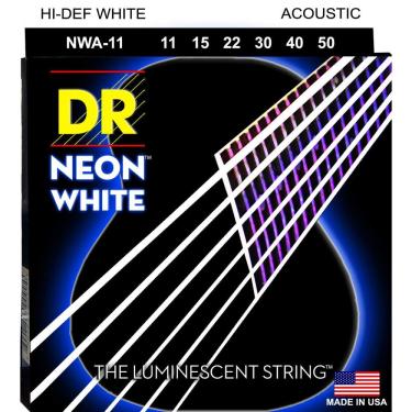 Imagem de Cordas de guitarra acústica DR Strings HI-DEF NEON NWA-11
