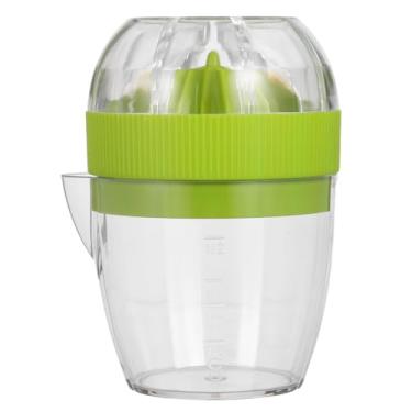 Imagem de PRETYZOOM Espremedor manual, espremedor de limão cítrico com recipiente, espremedor manual de frutas espremedor de pressão manual para toranja e limão e laranja
