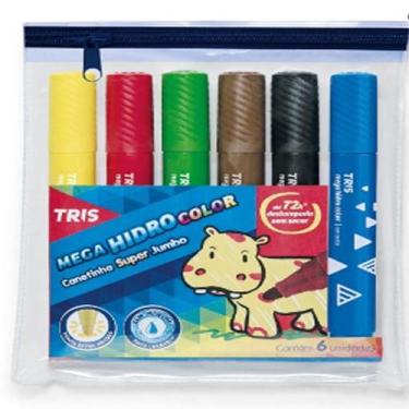 Imagem de Hidrocor megahidro super jumbo 6cor cjto - TRIS, 3