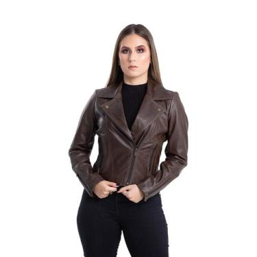 Imagem de Jaqueta de Couro Perfecto Marrom Café - Parra Couros, P
