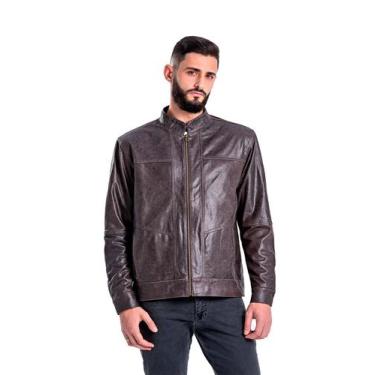 Imagem de Jaqueta de Couro Sport Craqui Café - Parra Couros, G