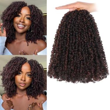 Imagem de Cabelo de crochê COOKOO Yanky Twist 8 polegadas e 240 fios, 8 pacotes
