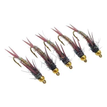 Imagem de UGPLM 5x Iscas de Pesca com Mosca Stonefly Baits aço Carbono com Anzol Jig de Pesca Artificial Rígido para Salmão, Peixe-gato, Walleye,