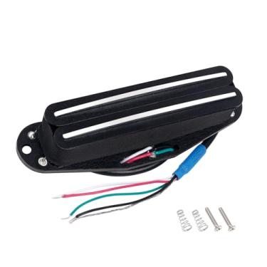 Imagem de Banworks Alnico 5 Humbucker Saída Média 9.0K Guitarra Humbucker Pickup Fibra Bobina Hot Dual Rail Single Coil-Size Pickup para Stratocaster Strat ST Guitarra Elétrica JT/SYQ-03