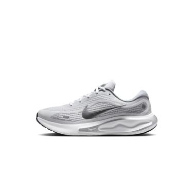 Imagem de Nike Tênis de corrida masculino Journey Run, Branco/prata metálico/preto/cinza ardósia, 37