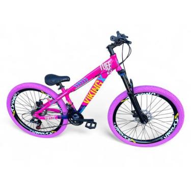 Imagem de Bicicleta Aro 26 Vikingx Tuff Freeride Downhill 21v Freio Hidráulico A