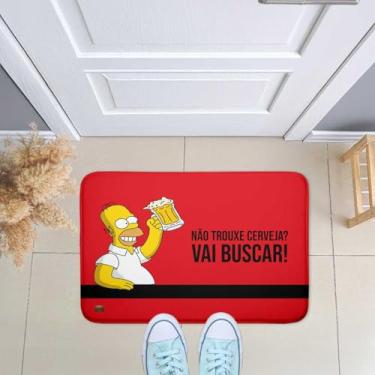 Imagem de Tapete de Porta Entrada, Sala, Quarto Emborrachado Decorativo Não Trouxe Cerveja 40x60- Novadecora