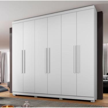 Imagem de Guarda Roupa New Master 6 Portas Benetil Móveis - Branco