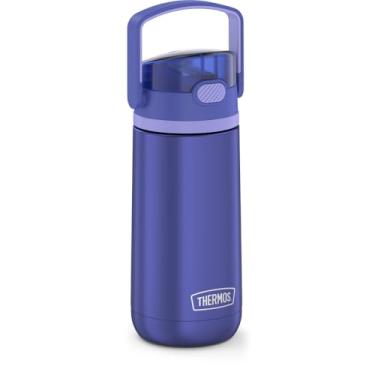 Imagem de Thermos Garrafa de água infantil de aço inoxidável isolada Funtainer de 400 ml - roxa