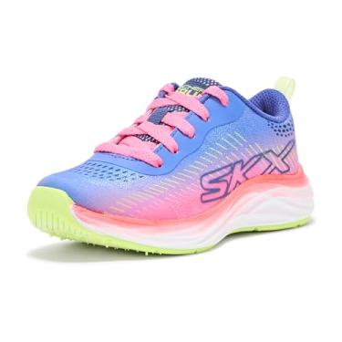 Imagem de SKECHERS Tênis feminino Go-Run Accelerate-Glitter C, Azul marinho/multi, 11.5 Little Kid