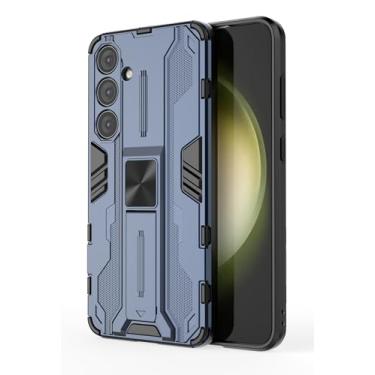 Imagem de SORAKA Capa para Samsung Galaxy S24 Plus com suporte Capa de proteção resistente para Samsung Galaxy S24 Plus Capa com placa de metal para suporte magnético para carro Capa Silm Fit