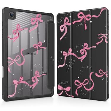 Imagem de May Chen Capa para Samsung Galaxy Tab S6 Lite de 10,4 polegadas 2024/2022/2020 - Suporte de lápis embutido com capa à prova de choque, capa traseira transparente transparente, despertar/hibernar