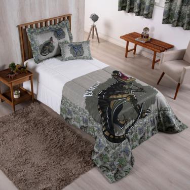 Imagem de Kit Edredom Cobertor Solteiro Menino Boy Infantil Juvenil 4 Peças 300 fios Estampa Digital