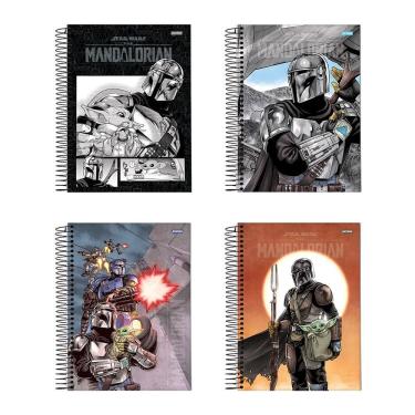Imagem de Caderno espiral capa dura univ 1x1 80 fls Star Wars Jandaia