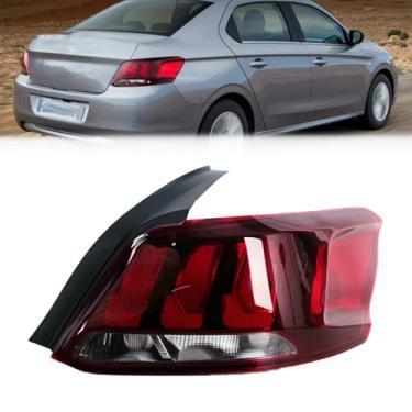 Imagem de YAENSYB Luz traseira para Peugeot 301 2017-2019 Lâmpada de seta de freio traseiro 9674807780 9674807880 direita