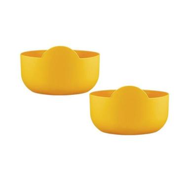 Imagem de Kit 2 Super Bowl Amarelo 475Ml Plástico Premium