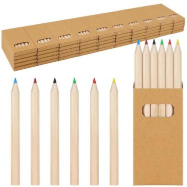Imagem de Lápis de cor Cakmecwy 300 unidades de 3,5 polegadas para crianças, 6 c