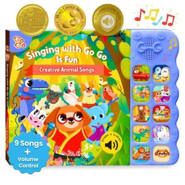 Imagem de Livro interativo GO GO 9 Creative Animal Songs de 1 a 3 anos