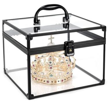 Imagem de Vitrina de maquiagem Costravio Clear Portable Transparente