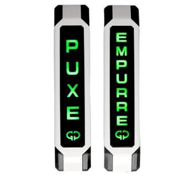 Imagem de Display Sinalizador LED PUXE/EMPURRE Branco  GP Control - GPCONTROL