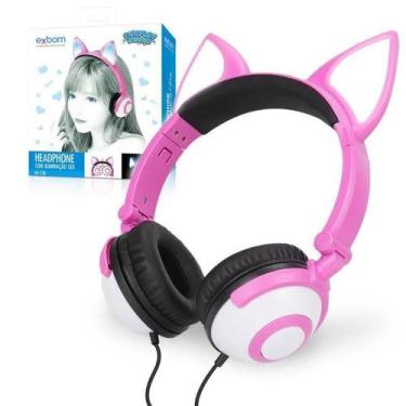 Imagem de Headphone Gatinho Cosplay Com Fio - Exbom