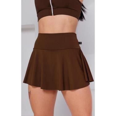 Imagem de Short Saia Babado Suplex Feminino Fitness Academia WOLFOX-Feminino