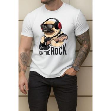 Imagem de Camiseta Estampada Pug Cachorro Camisa Básica Em Algodão Malha Premium